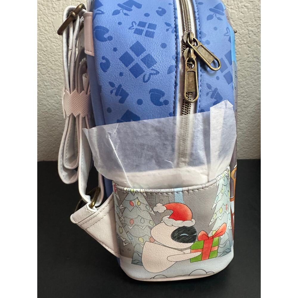 Loungefly Disney Pixar Wall-E EVE Holiday Christmas Mini Backpack NEW - Picture 3 of 5